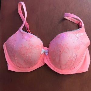 32DD VS BBV Demi Bright Coral Bra